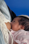 photo of nursing newborn